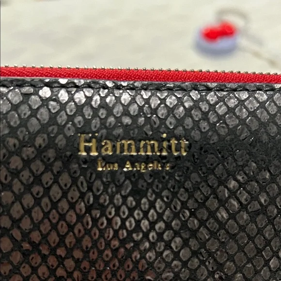 Hammitt Black and Silver Textured Wallet - Picture 2 of 9
